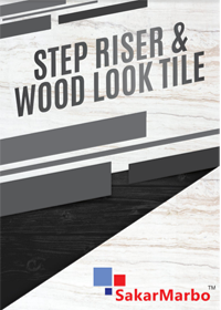 Baldosas de Peldaños y Contrahuella de Escalera que lucen como Madera