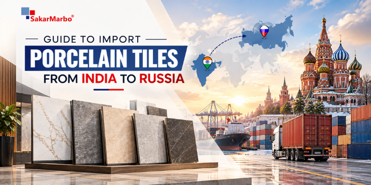 Porcelain Tiles Export from India